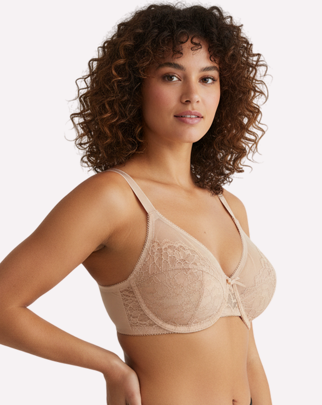 Breast Minimizer Bra - Nude and Gray